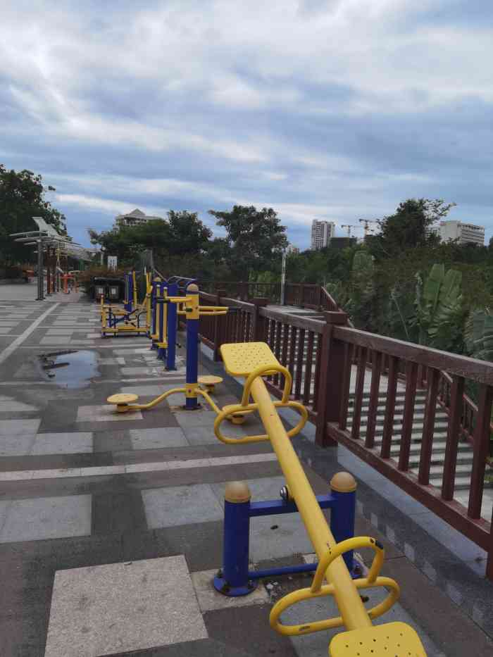 金鸡岭桥头公园-"三亚冬季依然绿树成荫,过冬好去处～我在.