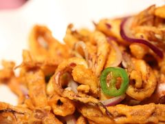 椒盐鱿鱼-老兵牛蹄店(下沙店)