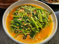 酸笋炒空心菜-浩海火燒雲傣家菜(静安芮欧店)