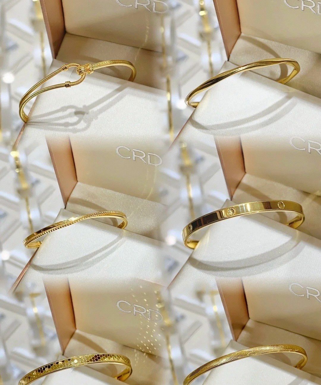 克徕帝黄金手镯合集来啦!