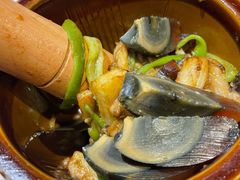 皮蛋辣椒擂茄子-小放牛炒菜馆(北国商城店)