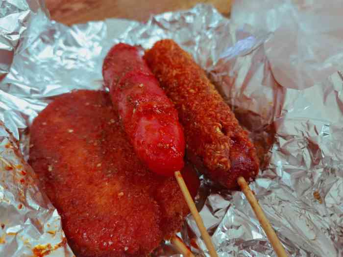 陀螺烧特色炸串(兰秀街店)-"也是学校附近的一家 辽师b口出兰青街西边