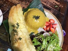 超级炸鱼配蜂蜜咖喱饭及色拉48-MIKAKU(万达广场上海宝山店)