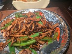 茶树菇炒八爪鱼-桂满陇-十里风荷(合生汇店)