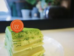 抹茶千层蛋糕-双风车咖啡馆 Twin Windmills(六道口店)