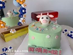 -卡比儿童蛋糕·心意定制·低脂零卡糖动物奶油FancyBALLOON(滨海店)