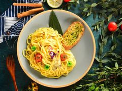 奶油培根意面-初拾·花里餐厅(钜城华亿店)