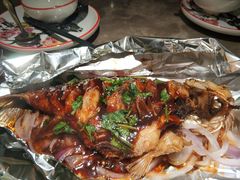 香烤鲈鱼-新白鹿餐厅(嘉兴八佰伴华府店)