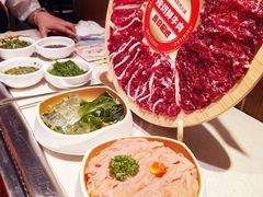 鲜切牛肉三拼-海底捞火锅鲜切牛肉主题店(长寿路店)