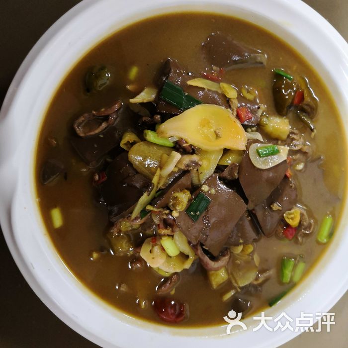 老磨坊豆花渔村鸡杂煮鸡血图片-北京家常菜-大众点评网