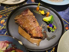 炭烤安格斯谷饲眼肉牛排-第101座花园餐厅(湖滨88店)