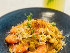 芝士蘑菇鲜虾意大利面-BE BRIGHT KITCHEN(正佳广场店)