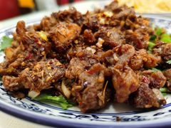 孜然羊肉-北大地皖峰饭馆