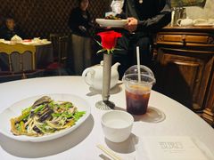 茭白炒现划鳝丝-玫瑰厅上海菜(兴国路店)