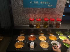 自助调料区-淘米捞·米汤脆鲩鱼火锅(福田皇岗店)