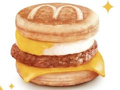 枫糖风味厚松饼汉堡-麦当劳(天骄店)