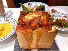 茄汁鸡扒大金砖焗饭-锦园春香港茶餐厅(西海湾旗舰店)