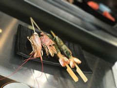苏叶鸡皮虾-鸟串烧Yakitori