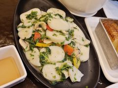 霜打青菜冬笋年糕片-五观堂素食(新华路店)