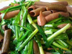 韭菜炒海肠-大清花饺子(五五路店)