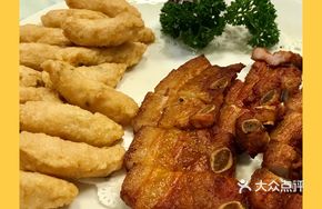Fried Shrimp Balls with Pork Ribs