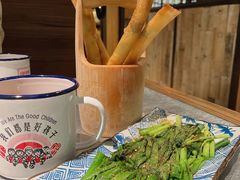 烤韭菜-探鱼·鲜青椒爽麻烤鱼(北京路天河城店)