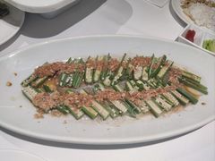 蒜蓉粉丝蒸秋葵-味+新京宴·烤鸭·北京菜(创意谷店)