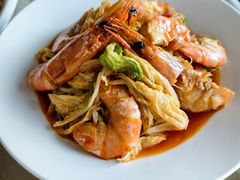 大虾烧白菜-锦绣海景主题餐厅(石老人店)