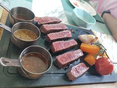 澳洲特拉克拉西冷牛排-蜜桃花开·中西融合菜E&W(南长街店)