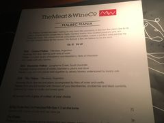 菜单-The Meat & Wine Co Southbank(南岸店)