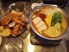 部队锅加芝士-富乐满韩国正宗炸鸡韩国料理(虹泉路店)