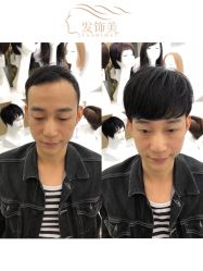 -发饰美男士增发补发假发定制店