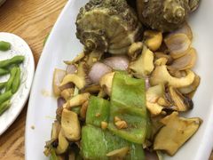 青椒炒大响螺-008海鲜排档(朱家尖2号店)