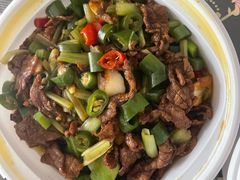 小炒黄牛肉-大鸭梨烤鸭(金色漫香店)
