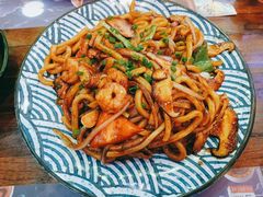 虾仁炒乌冬面-仙隐小鹿中華の日料(正弘城店)