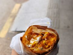 -小红车炸蛋葱油饼