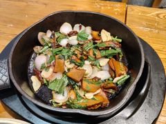 铁盘香煎黑牛肝菌-云海肴·汽锅鸡·云南菜(美罗城店)