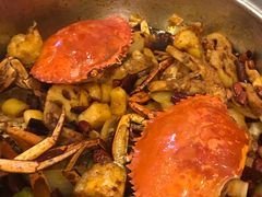 香辣蟹炒菜-秦记香辣蟹(松榆里店)