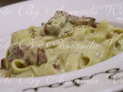 培根蛋汁白酱宽意面-BONAZZA 意大利餐厅