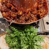 终于吃到火锅鸡了！