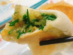 韭菜鸡蛋水煎包-当家水煎包·牛肉汤(浦江店)