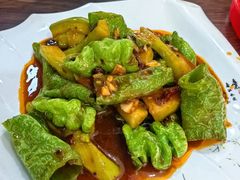 虎皮辣子烧茄子-清真·伊清阁餐厅