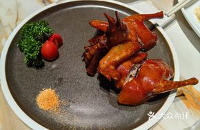 Crispy Pigeon with Barbecue Pork