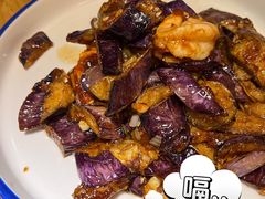 虾仁烧山茄-吕氏疙瘩汤·私家菜馆(慈云寺店)
