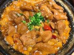 豌豆烧肥肠-老砂锅(城北店)