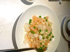 鸡头米百合炒虾仁-玫瑰厅上海菜(兴国路店)