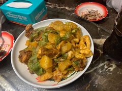 排骨豆角土豆粘卷子-粗粮人家·东北菜(洋桥店)