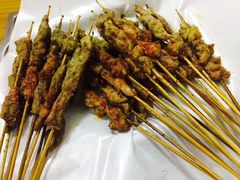 油炸羊肉串-四爷捞锅·潮汕牛仔骨火锅(泉城路店)