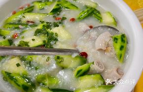 Bamboo Intestine with Loofah in Rice Water
