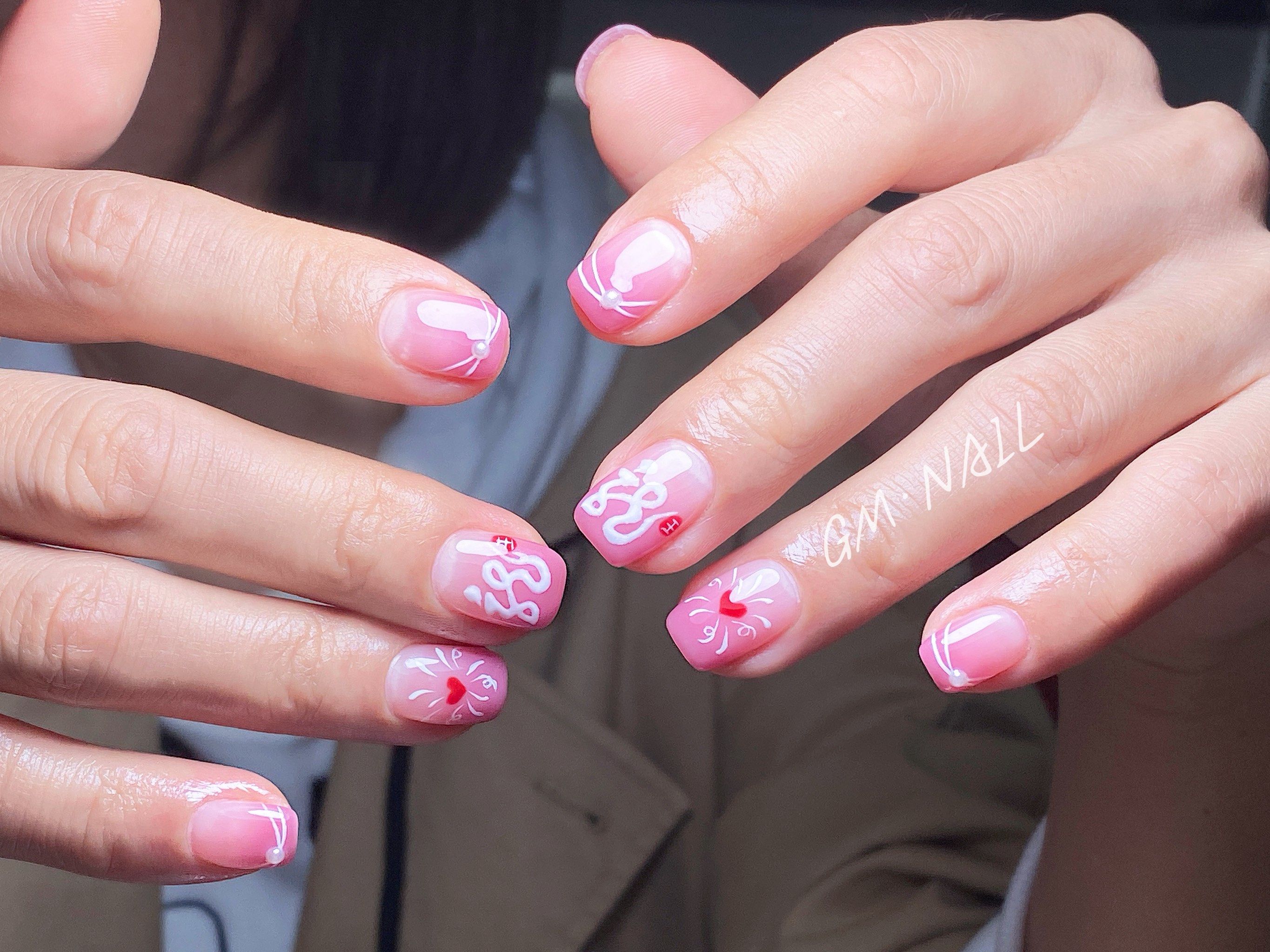 创意满满粉色甲[色][色]